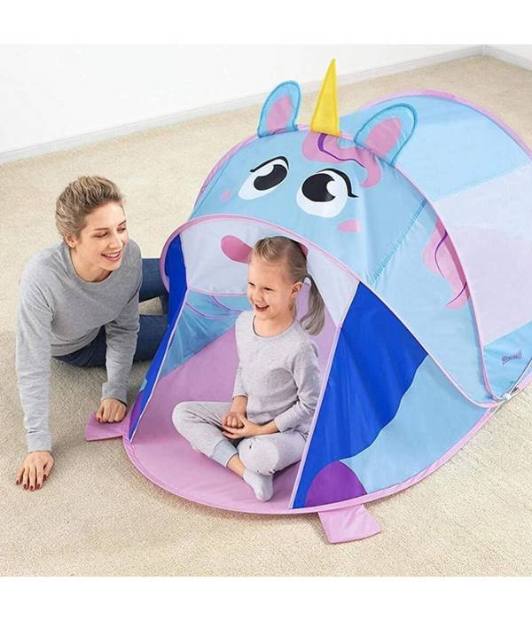 Tenda Capanna Pop Up Da Gioco Unicorno Adventure 182x96x81 Cm Per Bambini 68110 -
