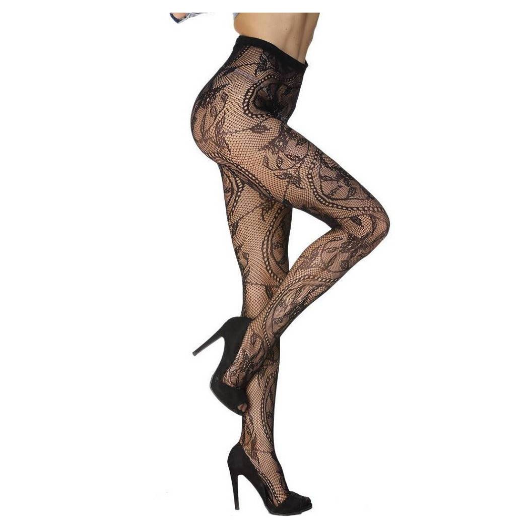Collant Calze Donna Sexy Rete Nero Toy Intimo Sex Lingerie 79594 --2