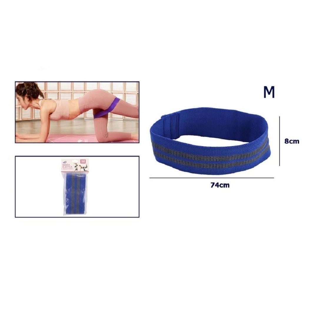 Fascia Elastica Esercizi Bande Resistenza Allenamento Yoga Fitness Antiscivolo - Blu M-3