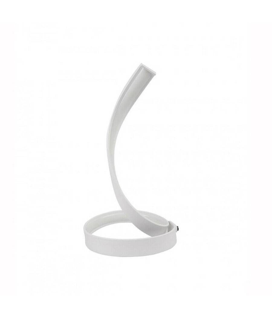 Lampada Da Tavolo Led Moderna A Spirale Curva 12watt Luce Da Comodino Bianca D05 - -Bianco Freddo --0