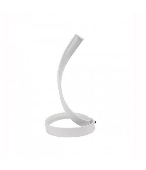 Lampada Da Tavolo Led Moderna A Spirale Curva 12watt Luce Da Comodino Bianca D05 - -Bianco Freddo -