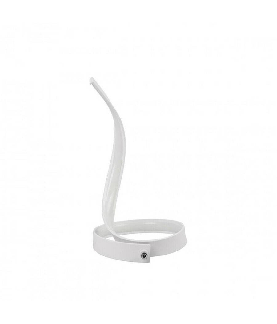 Lampada Da Tavolo Led Moderna A Spirale Curva 12watt Luce Da Comodino Bianca D05 - -Bianco Freddo --1