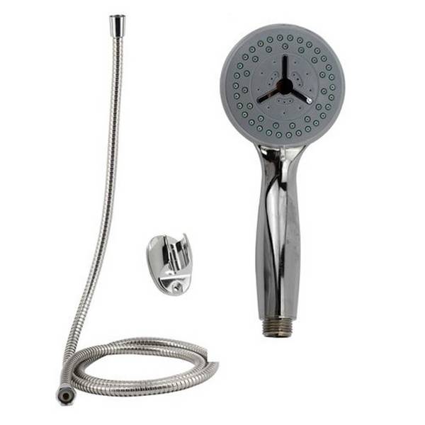 Kit Doccetta Doccino Soffione Doccia Tondo Con Laccio 1,8mt Staffa 69294 Bagno -