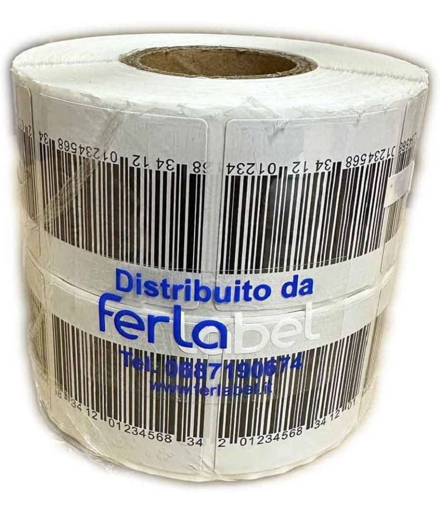Confezione 1000 Etichette Etichetta Antitaccheggio Ferlabel 40x40 Mm Antifurto --2