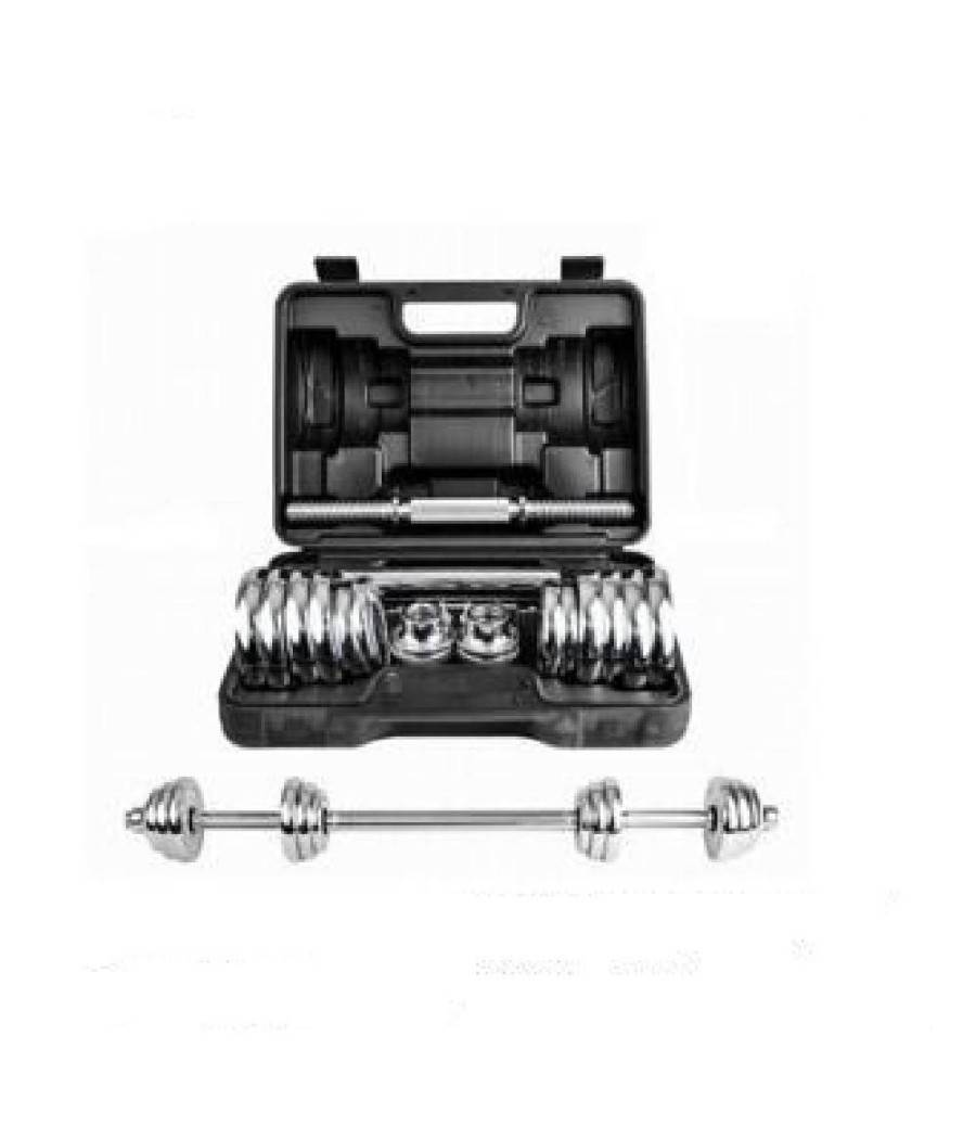 Set Maniglie Manubri Dumbbell Bilanciere 30kg Regolabile Body Building Palestra --0