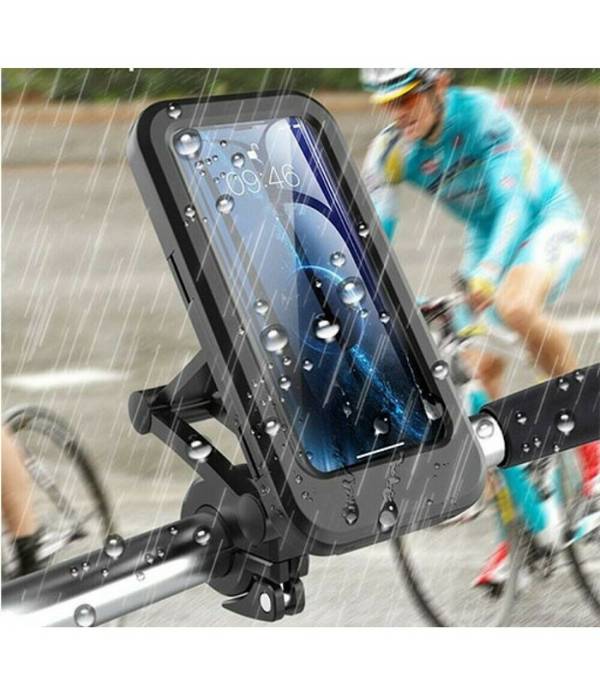 Supporto Custodia Porta Cellulare Impermeabile Per Moto Bici Fino 6.7" Hl-69 -