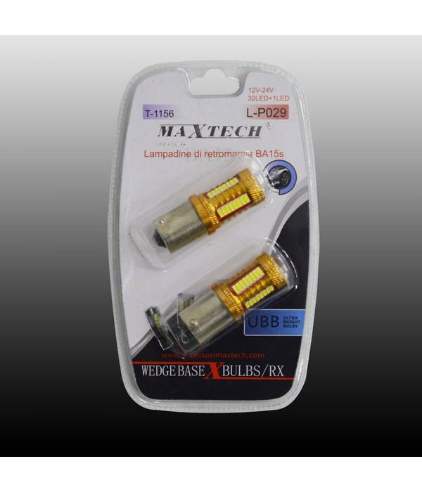 Lampadine Di Retromarcia Ba15s 12v-24v 32led+1led Ultra Luminose Maxtech L-p029 -