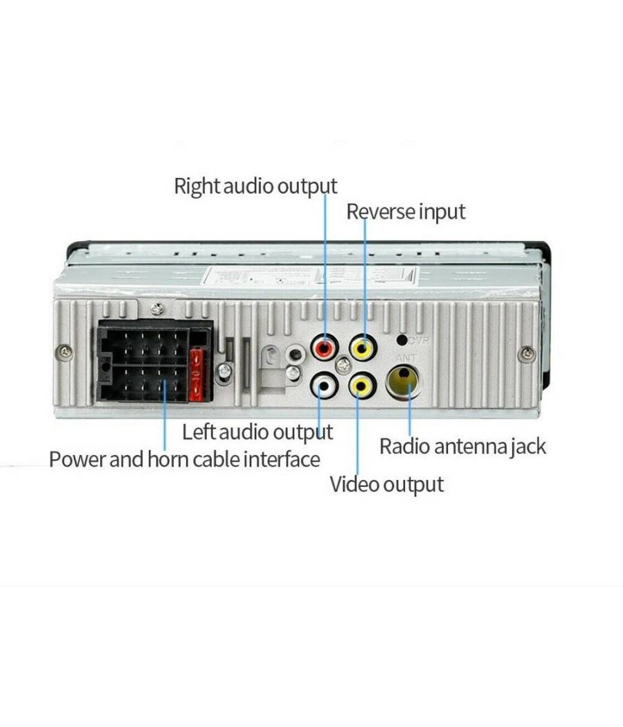 Autoradio 1 Din Display Tft 4.1" Stereo 45wx4 Bluetooth Usb Aux Mp3 Media 4051ai --3