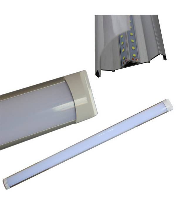 Plafoniera Applique A Led Slim Smd Soffitto Lampada Profilo Spessore 27mm Luce - -Bianco Caldo 150 cm -