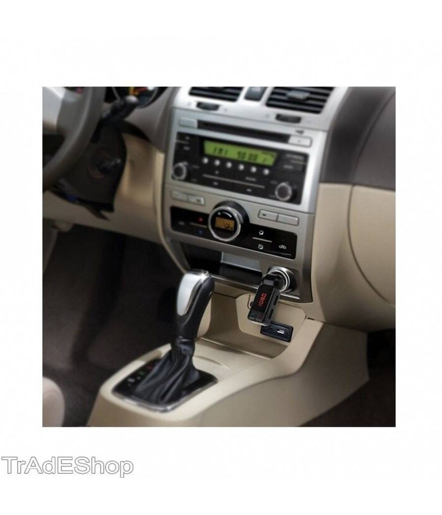 Trasmettitore Bluetooth Vivavoce Con Display Fm Lettore Mp3 Usb Modulatore Auto --2