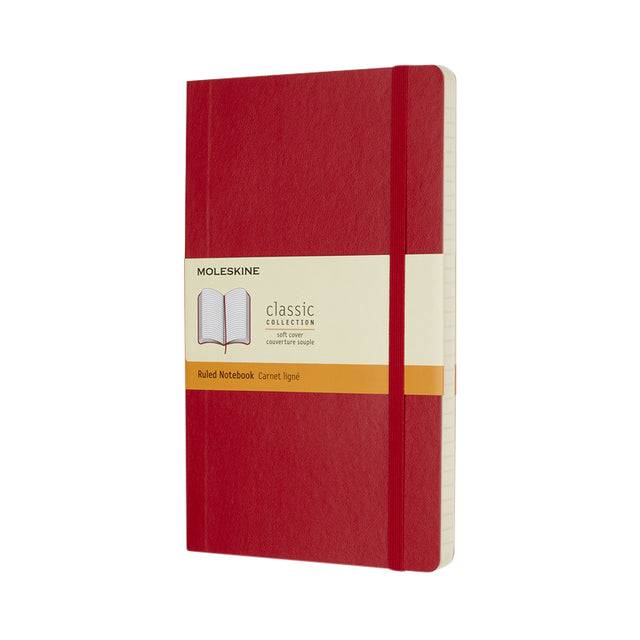 Taccuino MOLESKINE quaderno A5 a righe rosso SC ca. DIN A5 a righe rosso scarlat-2