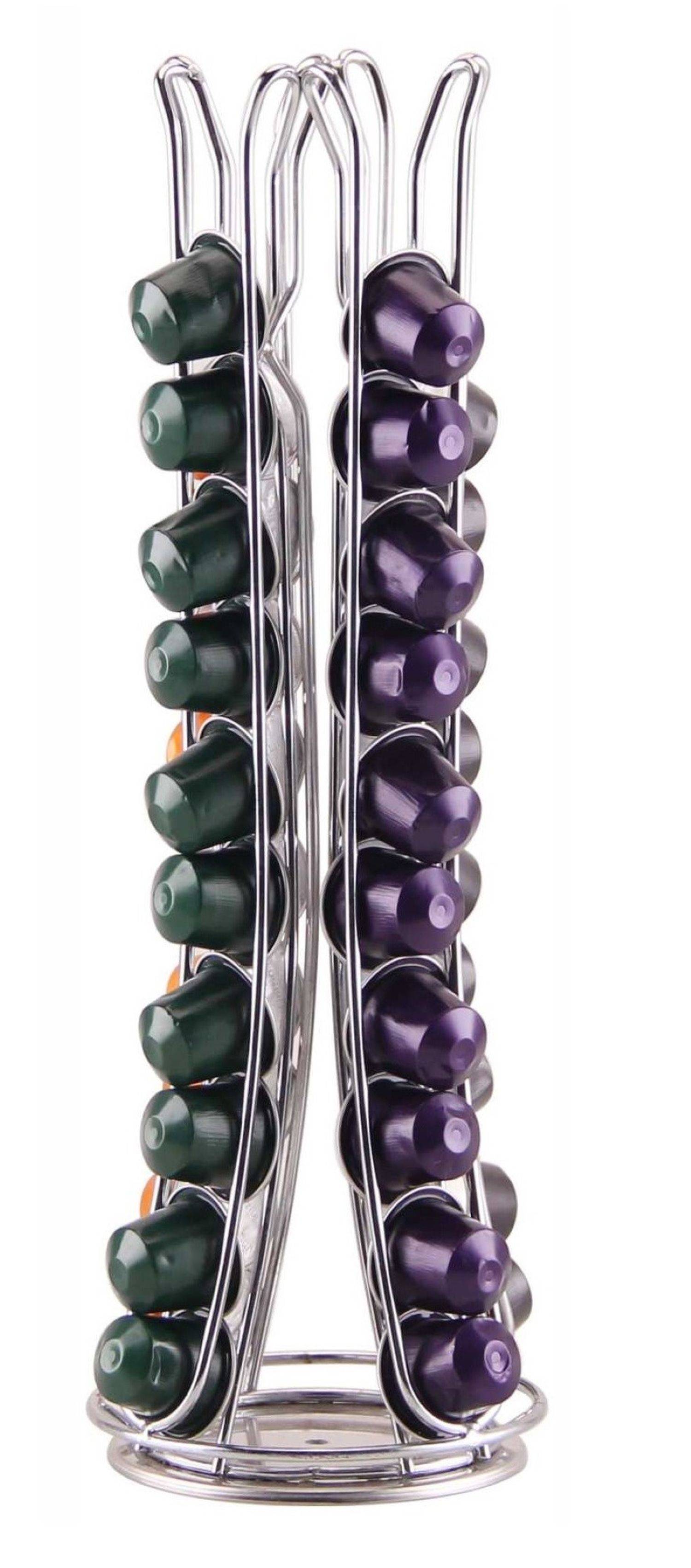 Porta capsule caffè girevole per 40 capsule, compatibile con il dispenser per capsule porta capsule Nespresso-2