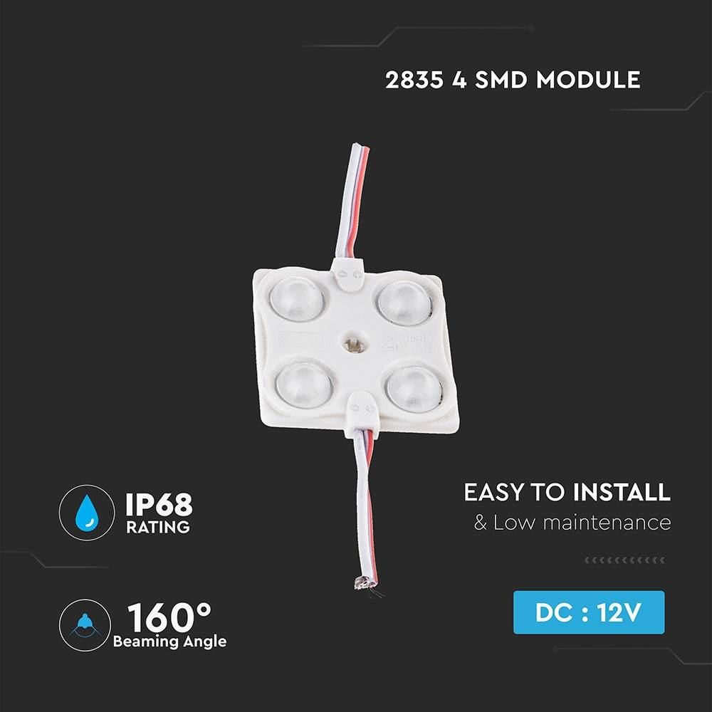 V-TAC Modulo LED SMD2835 1,44W 12V 4 LED Verde IP68-3