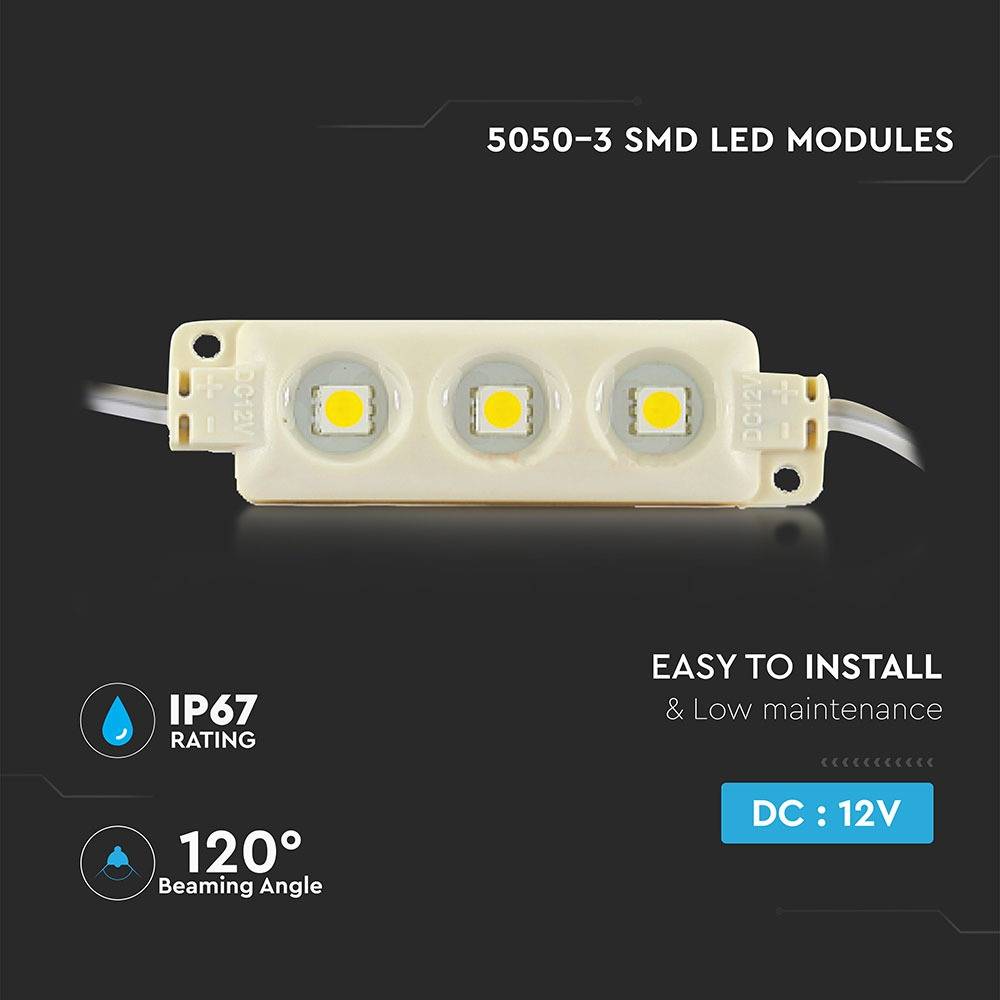 V-TAC Modulo LED SMD5050 0,72W 12V 3 LED RGB IP67-3