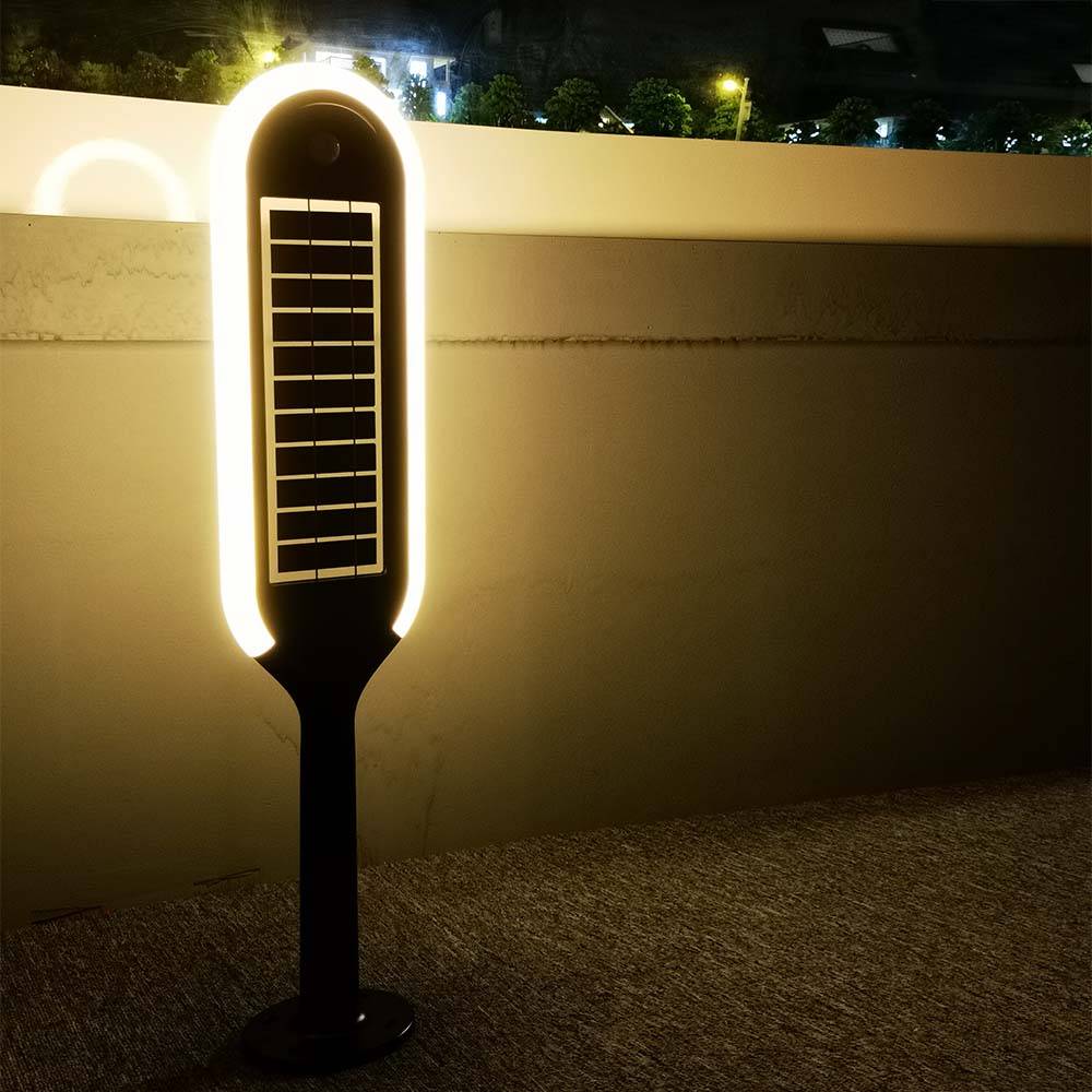 V-TAC Piantana LED Solare da Giardino 5W Bianco/Nero 4000K IP65-2