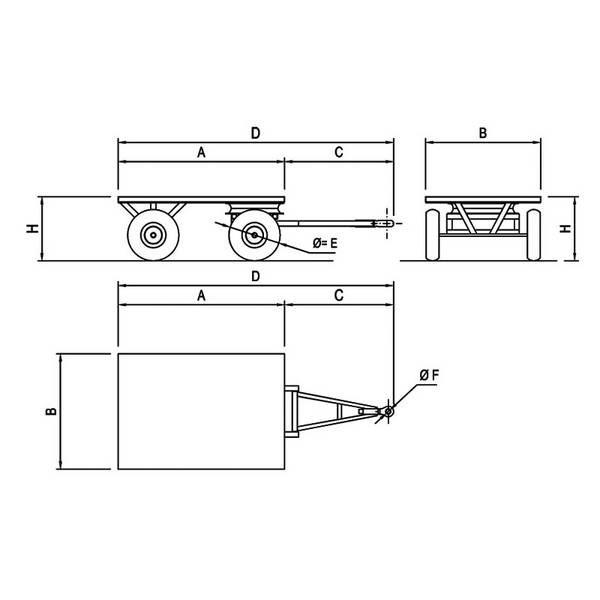 Portacasse, Portafusti e Fustini con Scaricafacile, 2 Ruote Antiforatura ART009S-02