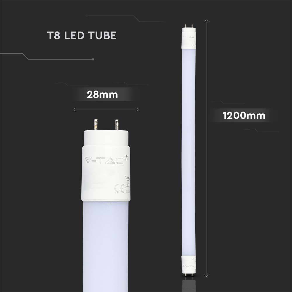 V-TAC Tubo a LED ERP: C (A - G) G13 A forma tubolare T8 12.00 W Bianco freddo (Ø x A) 28 mm x 1200 mm non dimmerabile 1 -2