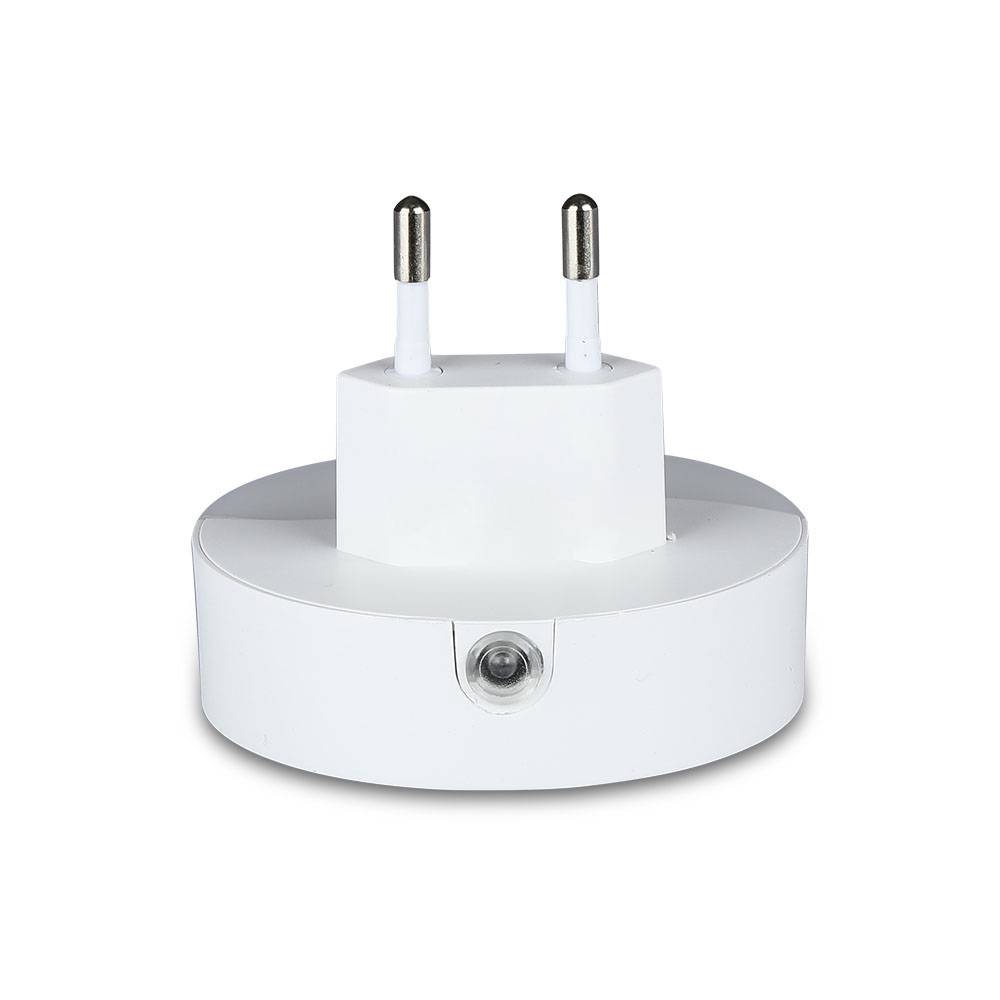 V-TAC Faretto LED Chip Samsung Segnapasso Notturno 0,45W Sensore Crepuscolare Bianco Caldo IP20-4