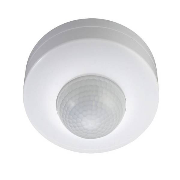 V-TAC Sensore Movimento Infrarossi 360° a Plafone, Funzionalità ON/OFF Bianco IP20