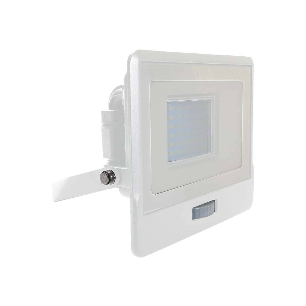V-TAC Faro LED SMD Chip Samsung 30W con Sensore PIR Bianco 6500K IP65-0