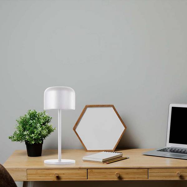 V-TAC Lampada LED da Tavolo 1.5W 2200mAh Ricaricabile, Bianco, Touch, CCT 2in1