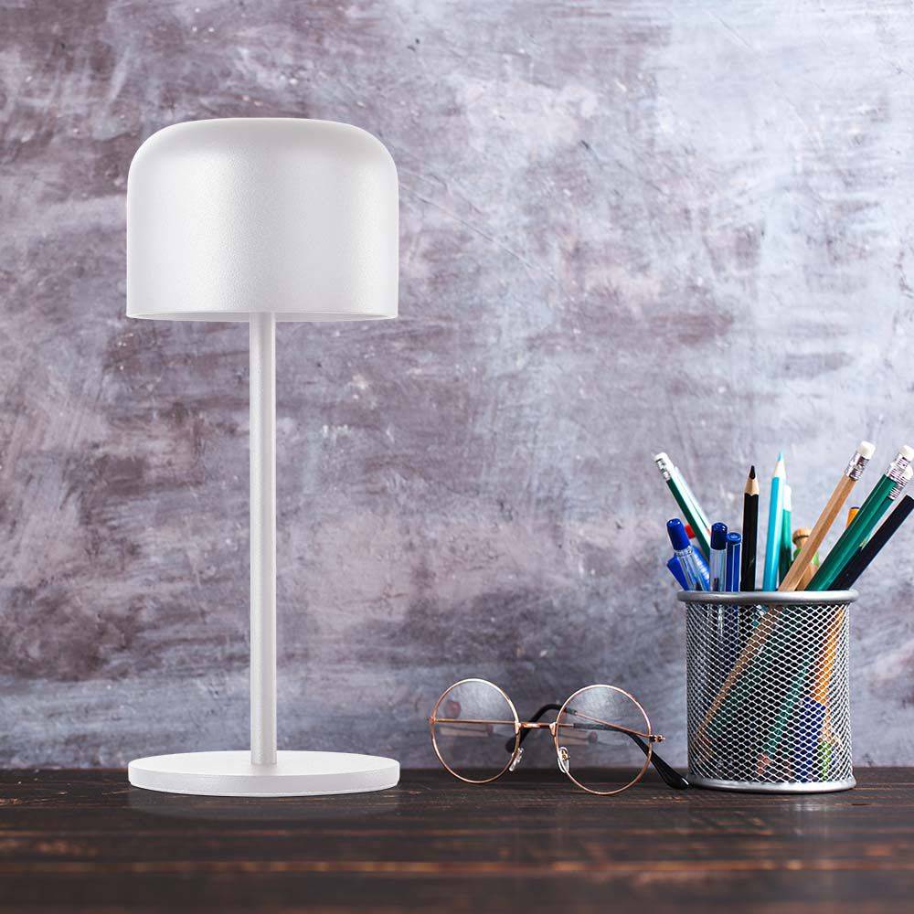 V-TAC Lampada LED da Tavolo 1.5W 2200mAh Ricaricabile, Bianco, Touch, CCT 2in1-2
