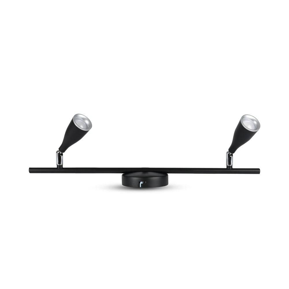 Lampada da muro Led 9W (2x4.5W) Wall Light colore nero V-TAC VT-810 3000K-0
