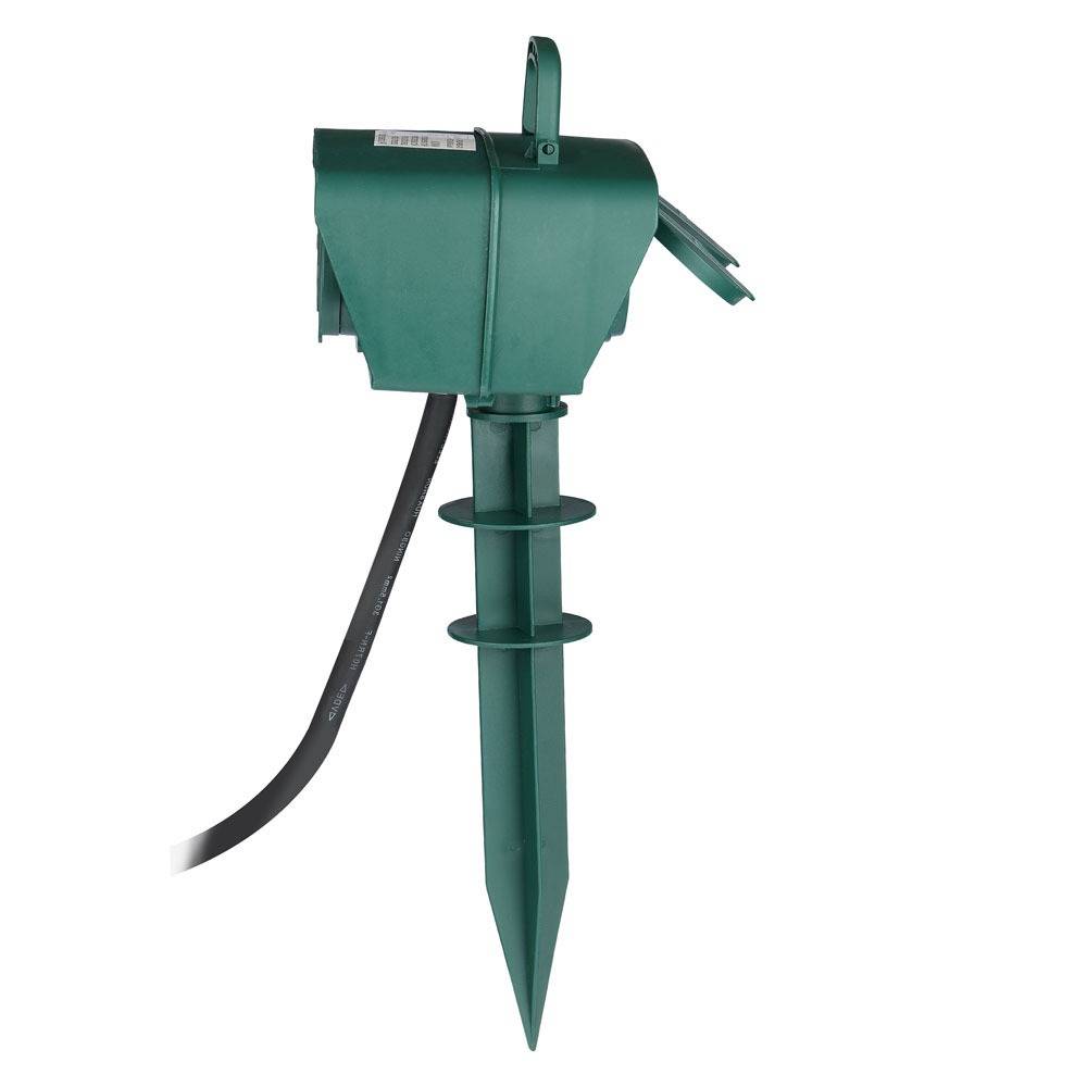 V-TAC Multipresa Giardino 3m 4x Prese 16A (Schuko) Spina 16A IP44-1