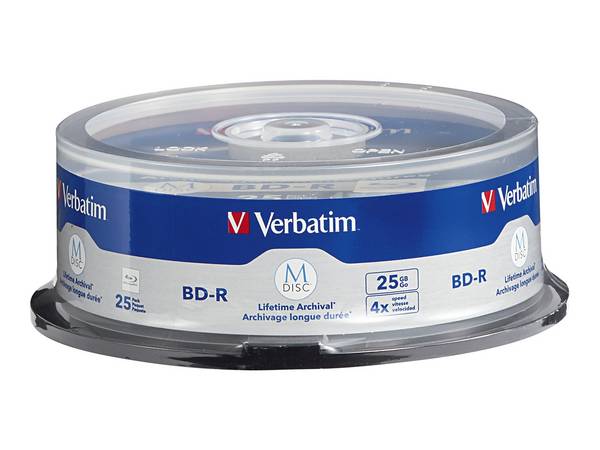 Verbatim M-Disc - 25 x BD-R - 25 GB 4x - Spindel