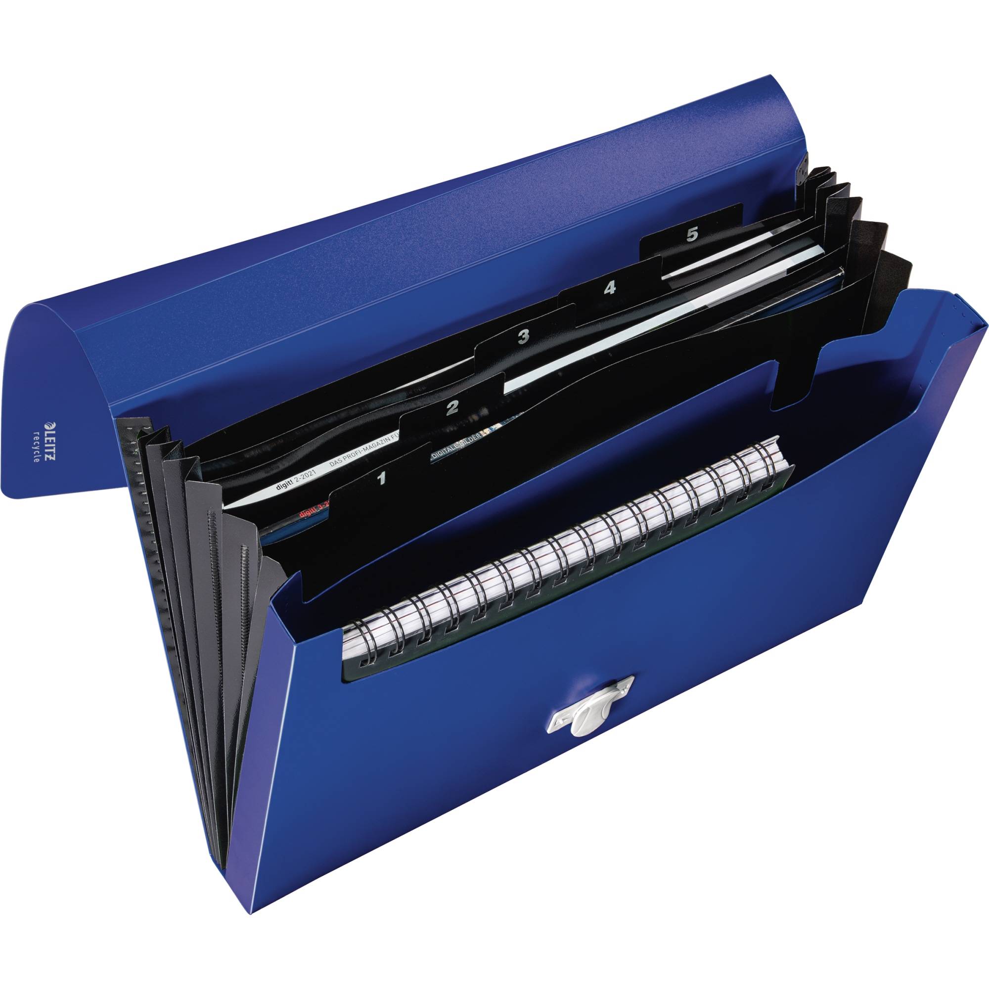 Leitz 46240035 raccoglitore 250 fogli Blu Polipropilene (PP)-1