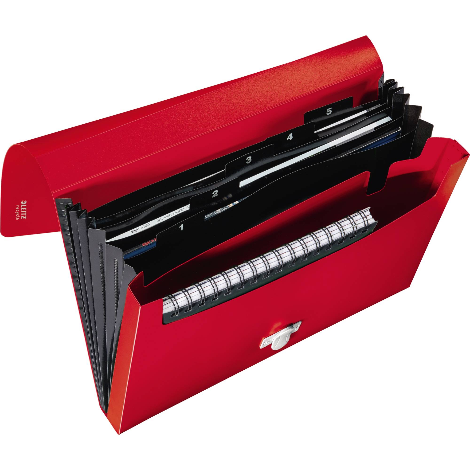Leitz 46240025 raccoglitore 250 fogli Rosso Polipropilene (PP)-1