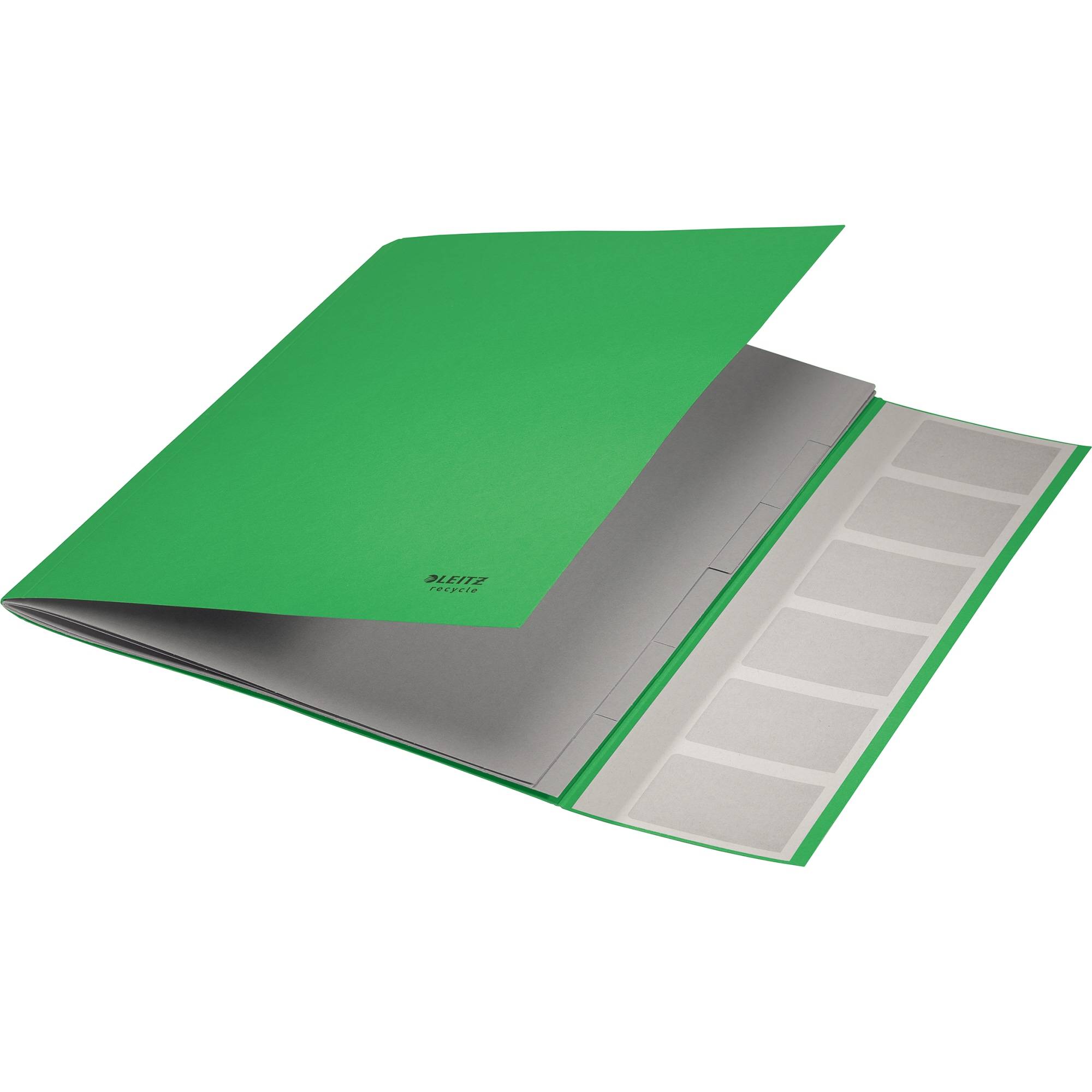 Cartella di ordine Leitz DIN A4 6 volte verde-1