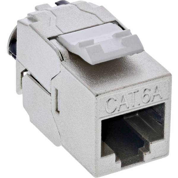 24er Bulk-Pack InLineÆ Keystone RJ45 Buchse Slim, SNAP-In, Cat.6A, integrierter Kabelbinder (B-76202P)
