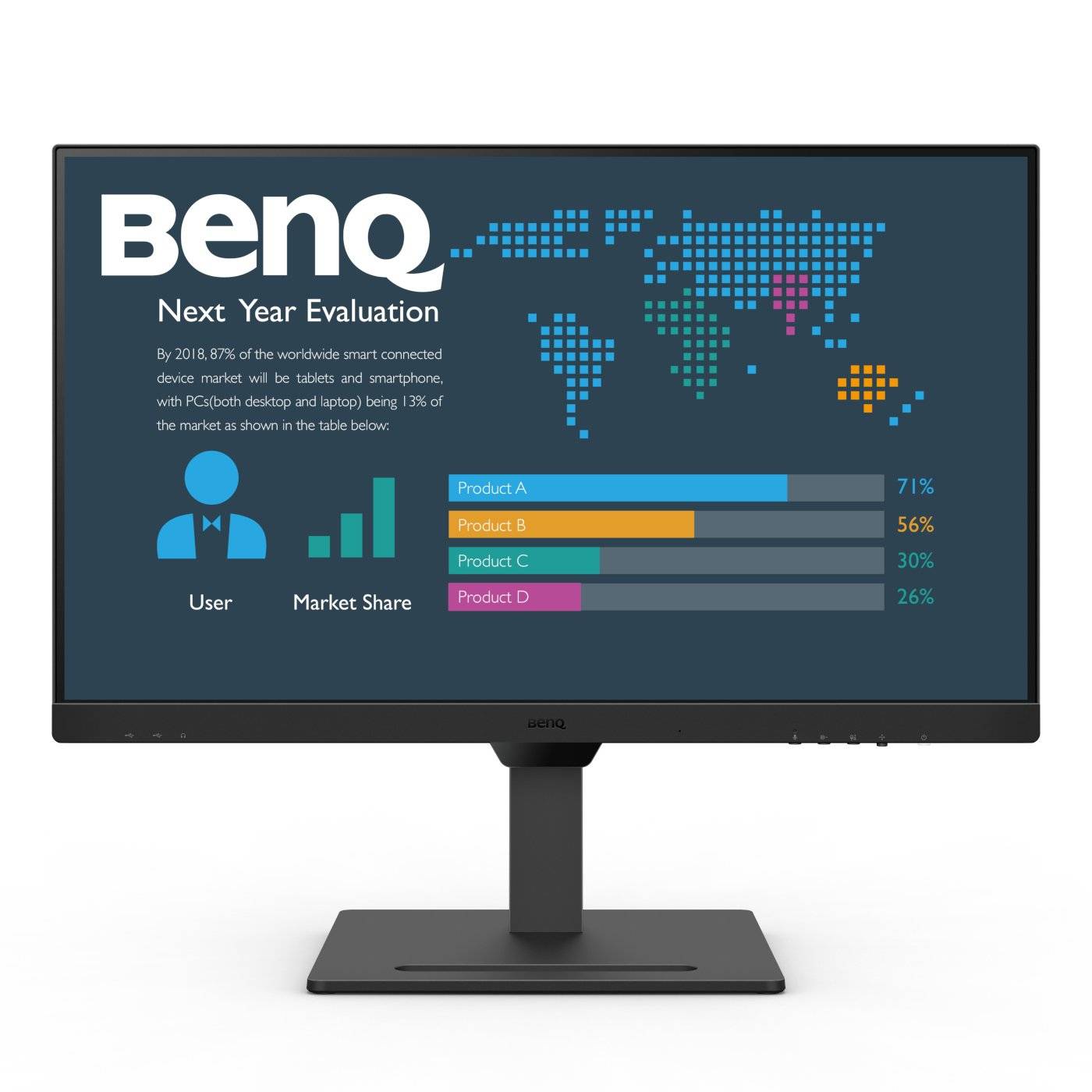 GW2790QT Business Monitor-WQHD, HDMI-, USB-C-Kabel-0