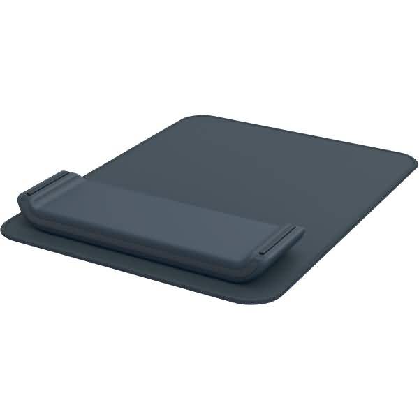 Leitz 65170089 tappetino per mouse Grigio (Leitz Ergo Mouse Pad with Adjustable Wrist Rest Dark Grey)-1