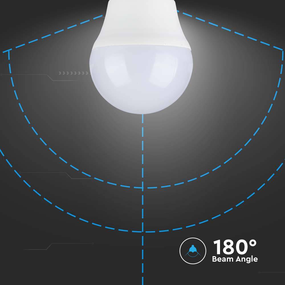 V-TAC Lampadina LED Attacco E27 da 4,5W G45 Bianco Caldo in plastica-4