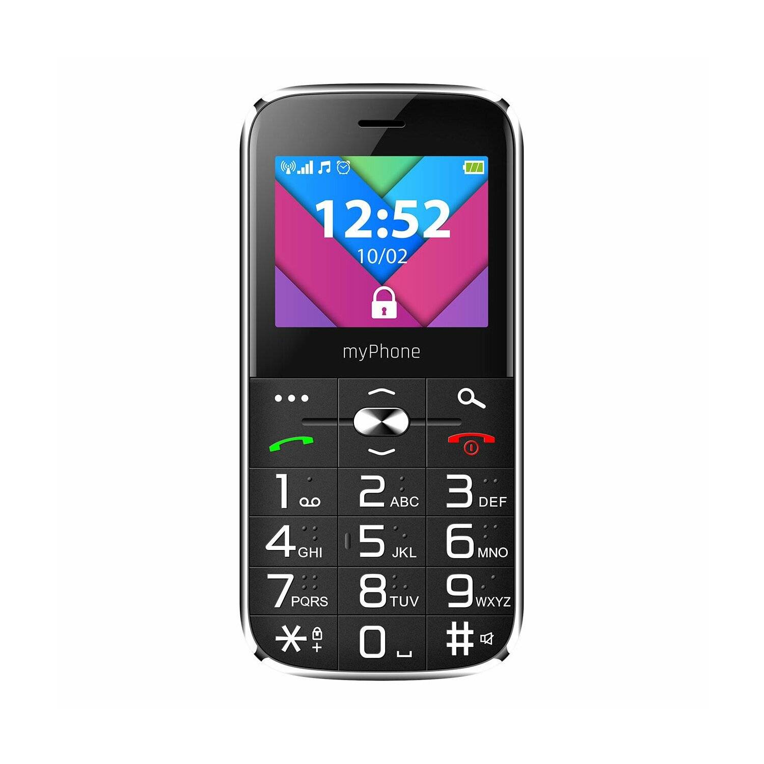 Telefono cellulare myPhone HALO C display 2.2, 1900 mAh, doppia SIM, fotocamera da 0,3 Mpx, 2G nero-1