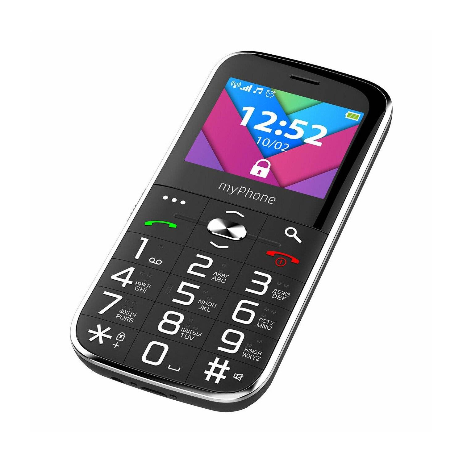 Telefono cellulare myPhone HALO C display 2.2, 1900 mAh, doppia SIM, fotocamera da 0,3 Mpx, 2G nero-2
