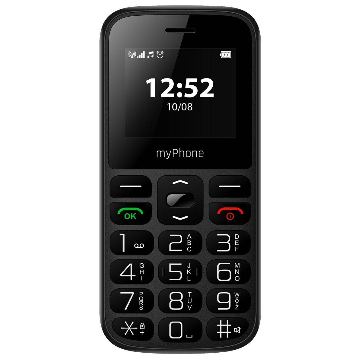 Cellulare myPhone Halo A display 1.77, 800 mAh, Dual Sim, fotocamera 0,3 Mpx, 2G Nero-0