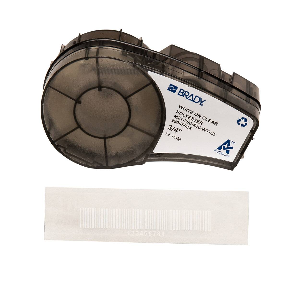 Brady M21-750-430-WT-CL Polyester tape for M211 M210-1