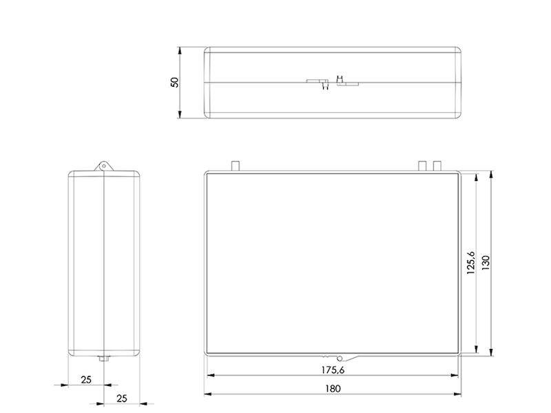 TEKO SC44.9 SC44.9 Alloggiamento vuoto 180 x 140.5 x 50 x 180 Polistirolo Nero 1 pz.-1