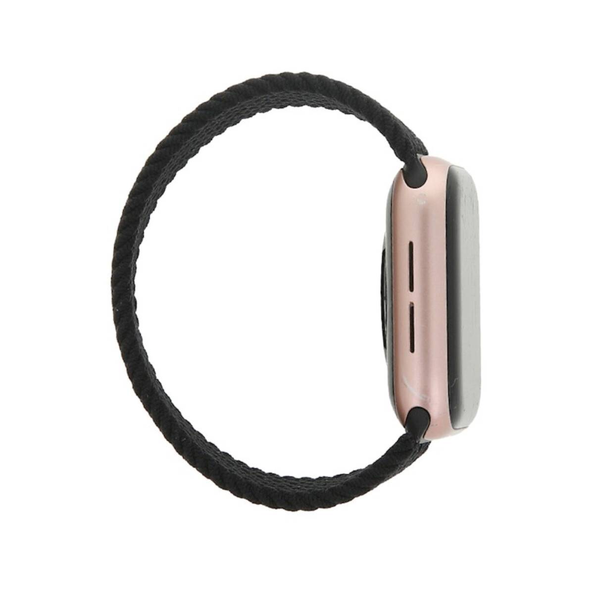 Elastisches Band für Smartwatch kompatibel mit Apple Watch Serie Schwarz 42/45/49 mm XS-2