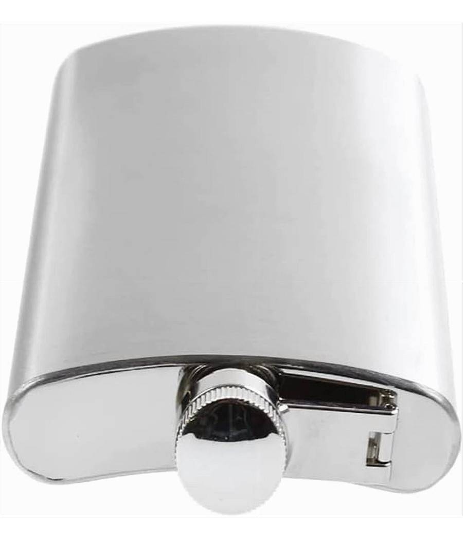 Fiaschetta Bottiglietta In Acciaio Inox Da 177 Ml 6 Once Tascabile Ergonomico --2
