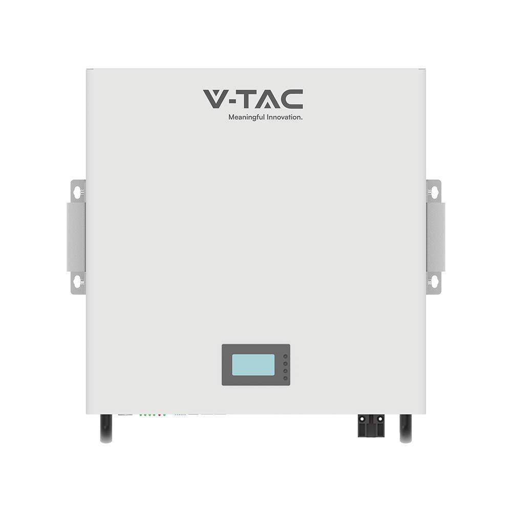 V-TAC Batteria Accumulo LV 5.12kWh LFP 51.2V 100Ah 100A Bianca CEI 0-21-3
