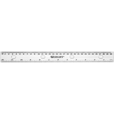 Righe WESTCOTT Righello in plastica per classificare 31 cm trasparente
