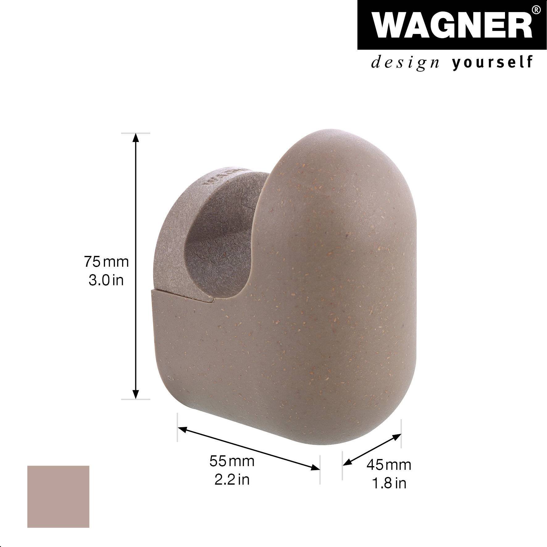 Wagner design yourself Garderobenhaken PILL WH 0422 mit 1 Haken taupe 1 St. (17042221)-1