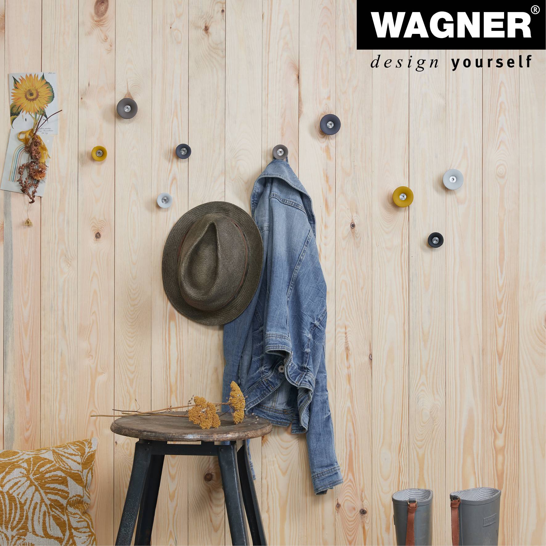 Wagner design yourself Garderobenhaken TULIP GH 0314 mit 1 Haken grau 1 St. (17031421)-4