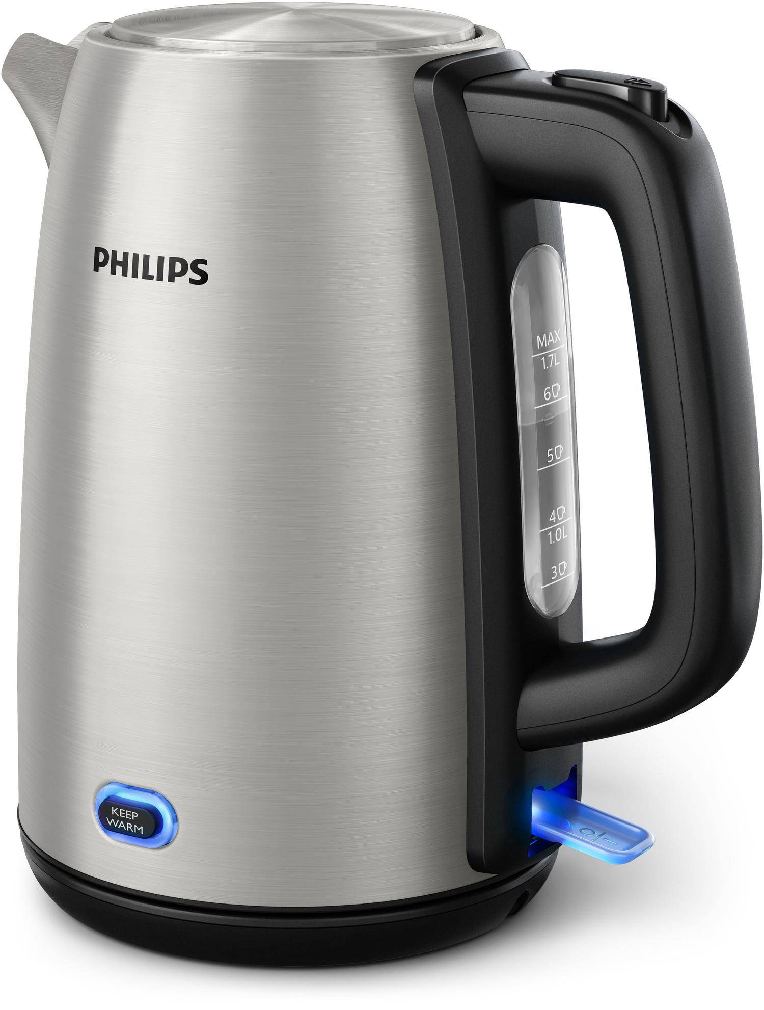 Philips Viva Collection HD9353/90 Wasserkocher 1,7 l 2060 W Schwarz - Edelstahl (HD9353/90)-0