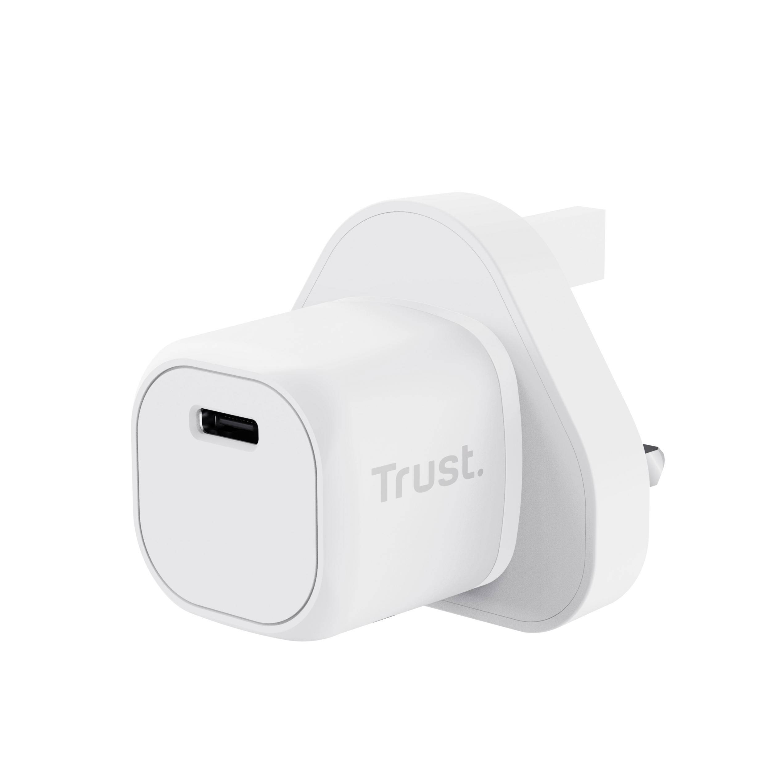 Trust Maxo Universale Bianco AC Interno (Ultra-small 20W USB-C PD Charger)-0