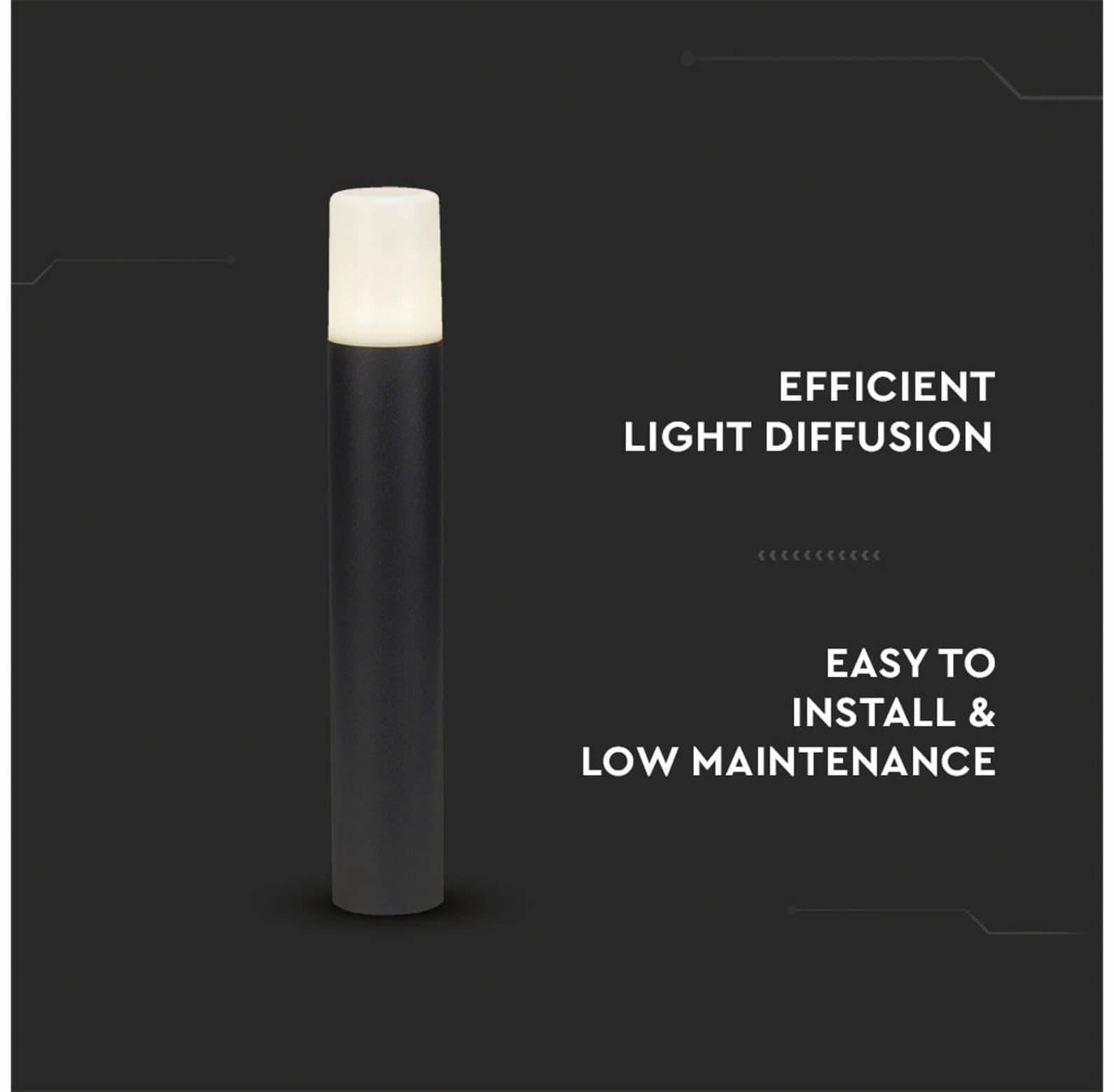 V-TAC 7567 VT-7617 Lampada da terra per esterni LED (monocolore) GU10 Nero-4